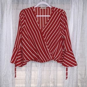 Fun, chic Active USA bell-sleeved top